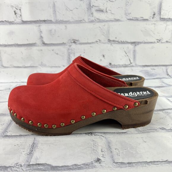 Sandgren Shoes - Sandgrens Athens Clog Mule Women’s 39 (US 8 ) Swedish Handmade Wooden Studded